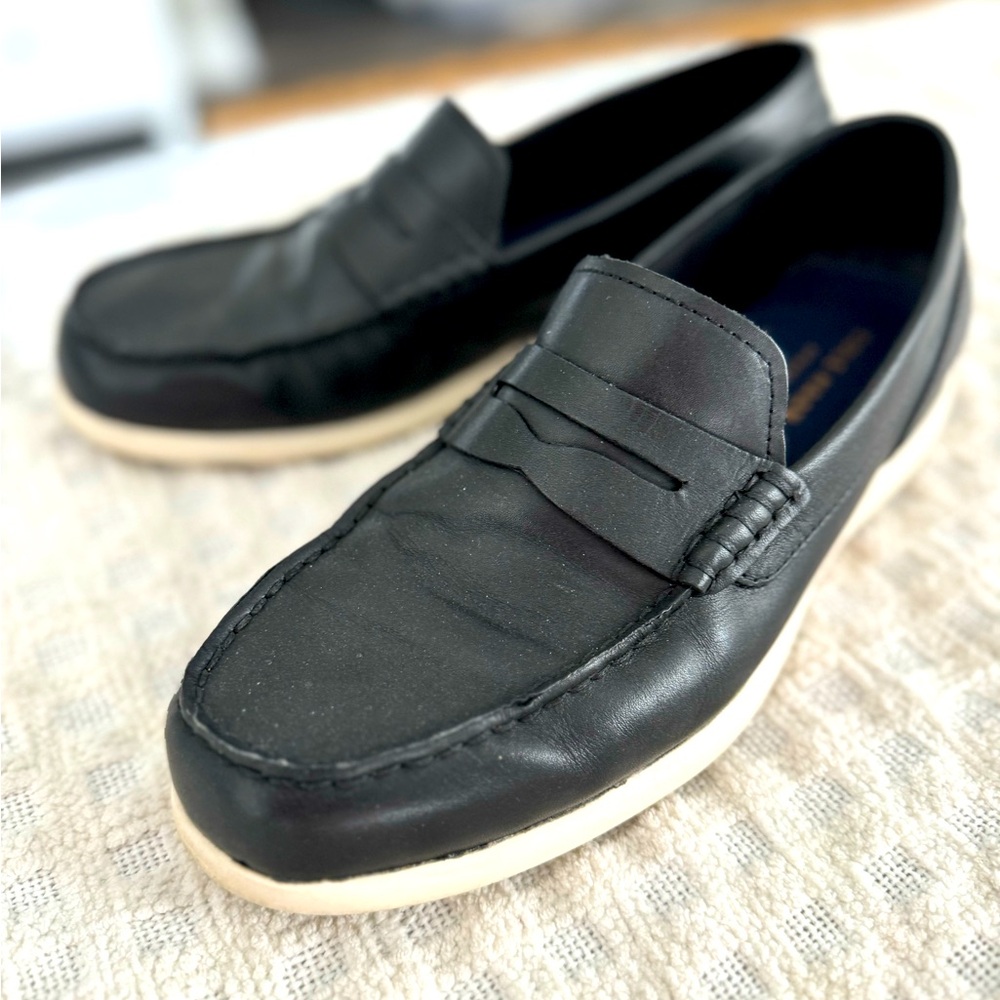 Black leather Cole Haan loafers, mens size 10.5